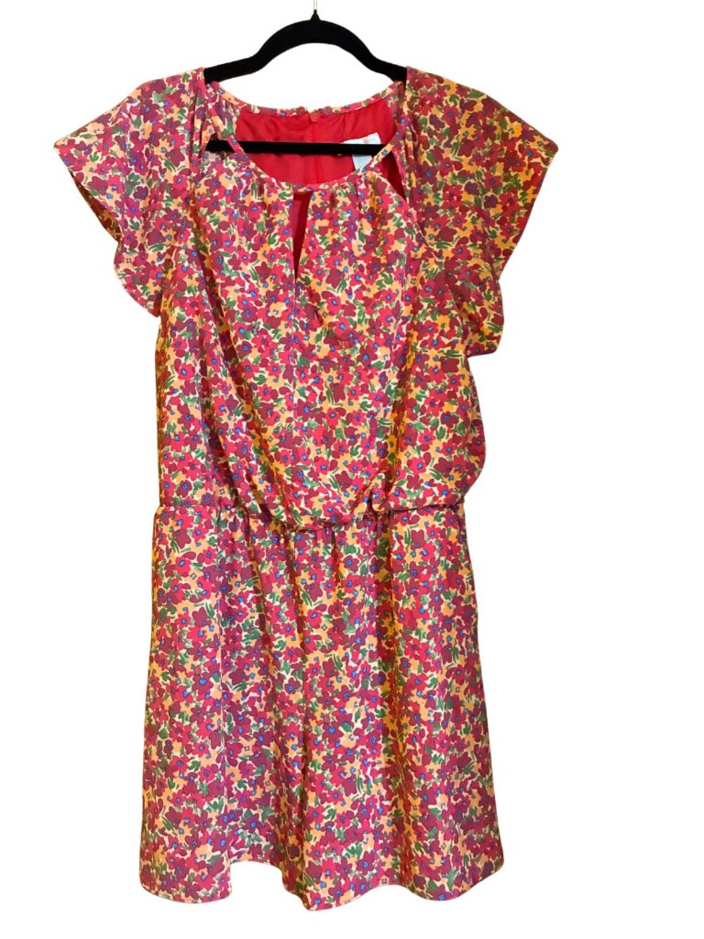 London Times Floral Romper Size 12 Floral Dopamine Dressing Boho Whimsical Retro